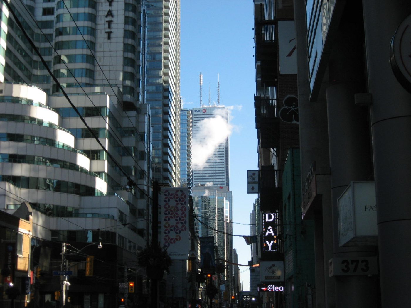 City street canyon